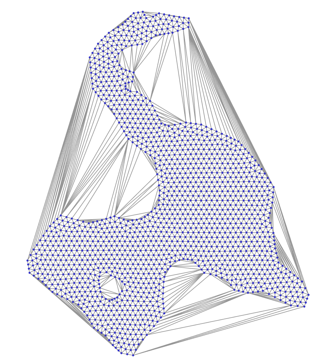 Example of a triangulated convex hull